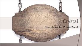  Presentation with aged - PPT layouts enhanced with aged-wooden-nameplate-or-wall background and a coral colored foreground