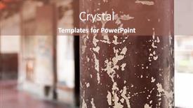  Presentation with crack - Presentation design having aged-wooden-pillar-with-crack background and a tawny brown colored foreground