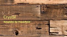  Presentation with aged - PPT theme having aged-wooden-planks-more background and a tawny brown colored foreground