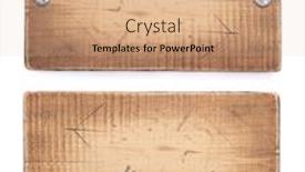  Presentation with signboard - Slide set enhanced with aged-wooden-signboard-or-nameplate background and a coral colored foreground