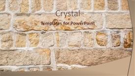  Presentation with brick wall texture - Presentation theme consisting of aged-yellow-brick-wall background and a lemonade colored foreground