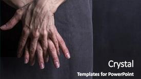  Presentation with blood veins - Audience pleasing presentation consisting of ageing population - woman s hands with blood backdrop and a  colored foreground