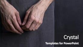  Presentation with blood veins - Presentation theme featuring ageing population - woman s hands with blood background and a  colored foreground