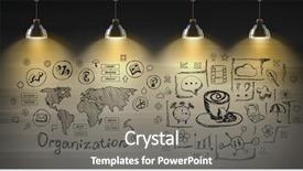  Presentation with development - Slide set featuring diagram agenda - secret strategy development ideas background and a gray colored foreground