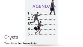  Presentation with agenda - Presentation design with agenda-of-a-meeting background and a white colored foreground