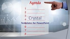 Presentation with agenda - Slides enhanced with agenda-of-a-meeting background and a sky blue colored foreground