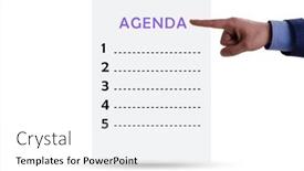  Presentation with agenda - PPT layouts with agenda-of-a-meeting background and a white colored foreground