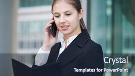  Presentation with agenda - Cool new PPT layouts with agendas - portrait of a busy businesswoman backdrop and a wine colored foreground