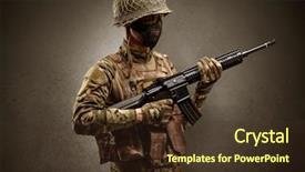  Presentation with dark ages - Slide set featuring agent in a dark room background and a  colored foreground