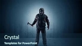  Presentation with bad - Amazing PPT layouts having agent in a dark room backdrop and a  colored foreground