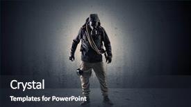  Presentation with dark ages - PPT layouts enhanced with agent in a dark room background and a dark gray colored foreground