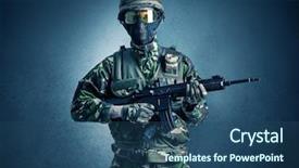  Presentation with dark - Audience pleasing PPT theme consisting of agent in a dark room backdrop and a ocean colored foreground