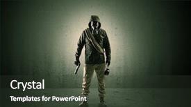  Presentation with bad - Audience pleasing presentation design consisting of agent in a dark room backdrop and a tawny brown colored foreground