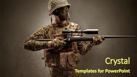  Presentation with dark - Cool new presentation theme with agent in a dark room backdrop and a tawny brown colored foreground