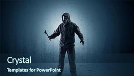  Presentation with war room - Slides consisting of agent in a dark room background and a ocean colored foreground