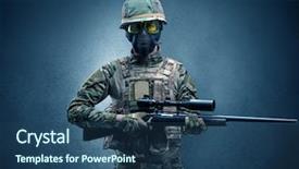  Presentation with dark ages - Cool new slides with agent in a dark room backdrop and a ocean colored foreground