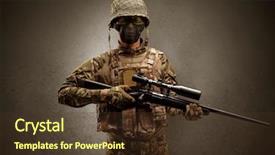  Presentation with room - Presentation theme with agent in a dark room background and a tawny brown colored foreground