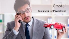  Presentation with tyre elevator motor car - Presentation consisting of agent-offering-car-motor-insurance background and a lemonade colored foreground