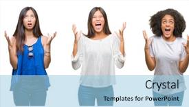  Presentation with chinese american - Cool new PPT layouts with aggression - collage of group of beautiful backdrop and a light blue colored foreground