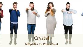  Presentation with aggressive people - Presentation theme featuring aggression - collage of people over white background and a cream colored foreground