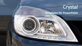  Presentation with car design - Slide deck consisting of aggressive-design-of-a-car background and a ocean colored foreground