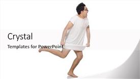  Presentation with mental - Slide deck enhanced with aggressive patient - funny man suffering from mental background and a white colored foreground