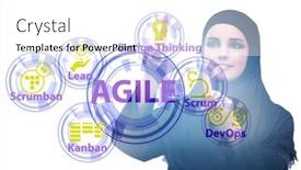  Presentation with people - Audience pleasing slide deck consisting of agile-concept-with-business-people backdrop and a white colored foreground