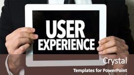  Presentation with business experience - Audience pleasing PPT layouts consisting of agile services - business man holding a tablet backdrop and a tawny brown colored foreground