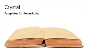  Presentation with aging - Colorful slides enhanced with aging book on white background backdrop and a white colored foreground