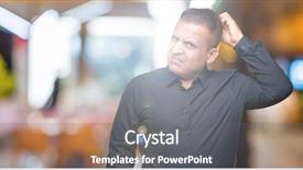  Presentation with arab - Beautiful theme featuring aging brain - handsome middle age arab business backdrop and a  colored foreground