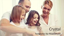  Presentation with family reading - Audience pleasing PPT layouts consisting of aging parent - family childhood holidays and people backdrop and a lemonade colored foreground