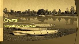  Presentation with aging - Slides consisting of aging photography background and a tawny brown colored foreground