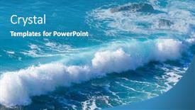  Presentation with artificial island construction - Audience pleasing slide deck consisting of agios-nikitas-beach-on-lefkas backdrop and a teal colored foreground