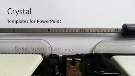  Presentation with fairy tale - Audience pleasing slide deck consisting of ago - beginning of fairy tale backdrop and a light gray colored foreground