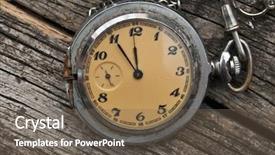  Presentation with rustic - Colorful slides enhanced with ago - old pocket watch backdrop and a violet colored foreground