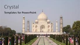  Presentation with taj mahal - Cool new presentation with agra-india-february-14-taj backdrop and a light gray colored foreground