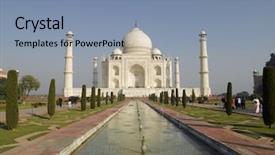  Presentation with taj mahal - Slide set consisting of agra white marble taj mahal background and a seafoam green colored foreground