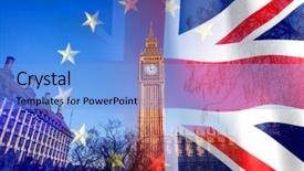  Presentation with brexit - Cool new presentation design with agreement and deal being process backdrop and a  colored foreground