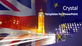  Presentation with brexit - Presentation theme having agreement and deal being process background and a  colored foreground
