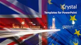  Presentation with brexit - Audience pleasing presentation consisting of agreement and deal being process backdrop and a  colored foreground