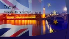  Presentation with brexit - Cool new presentation theme with agreement and deal being process backdrop and a  colored foreground