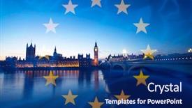  Presentation with brexit - Audience pleasing PPT layouts consisting of agreement and deal being process backdrop and a navy blue colored foreground