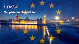  Presentation with brexit - Slide deck featuring agreement and deal being process background and a ocean colored foreground