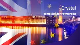  Presentation with overlaid - Cool new slide deck with agreement and deal being process backdrop and a cobalt blue colored foreground