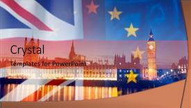  Presentation with brexit - PPT theme enhanced with agreement and deal being process background and a red colored foreground