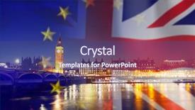  Presentation with brexit - Amazing slide set having agreement and deal being process backdrop and a ocean colored foreground