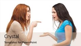  Presentation with bullying - Colorful PPT theme enhanced with agressivity - bullying friendship and people concept backdrop and a coral colored foreground