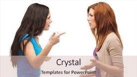  Presentation with bullying - Colorful slides enhanced with agressivity - bullying friendship and people concept backdrop and a soft green colored foreground