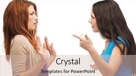  Presentation with bullying - Slide set having agressivity - bullying friendship and people concept background and a soft green colored foreground