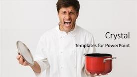  Presentation with isolated paw prints over white - Slide set having agressivity - image of screaming agressive young background and a light gray colored foreground